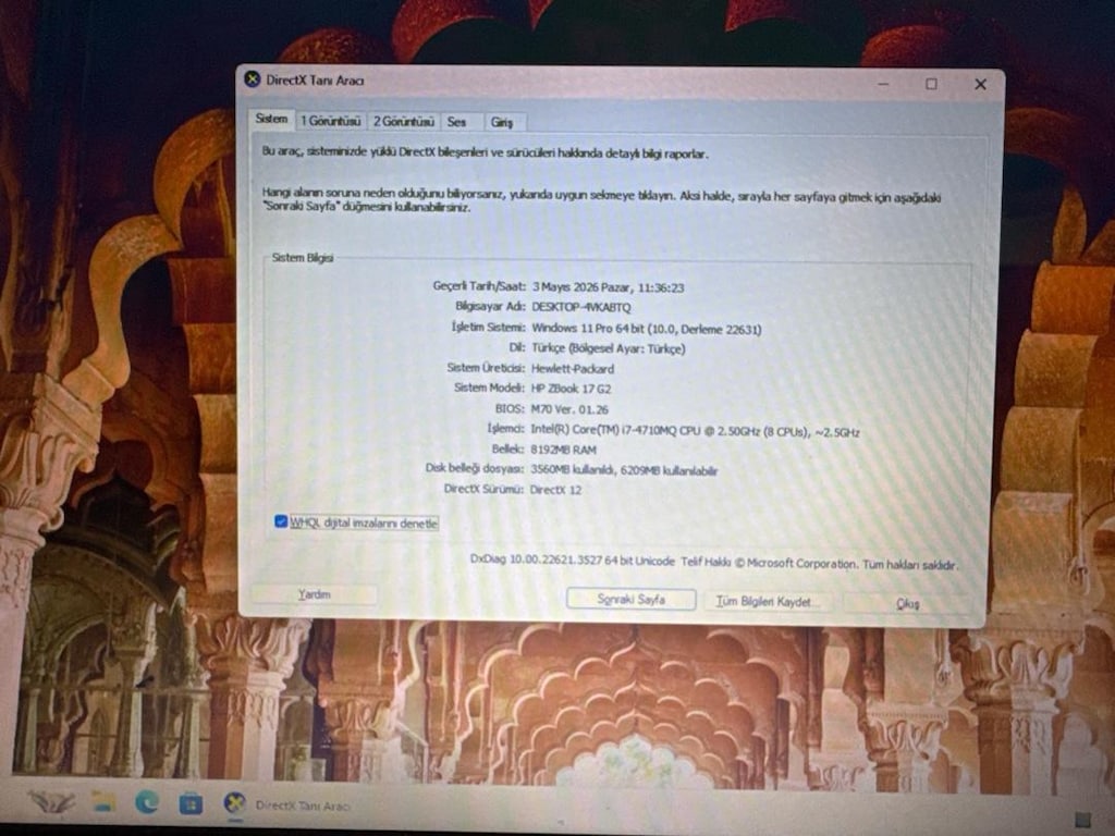 17.3” i7 HP ZBOOK 17 G2 is istasyonu LAPTOP PC DIZUSTU BILGISAYAR - 3