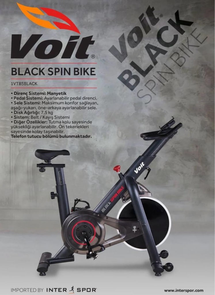 Voit Black Spin Bike - 6