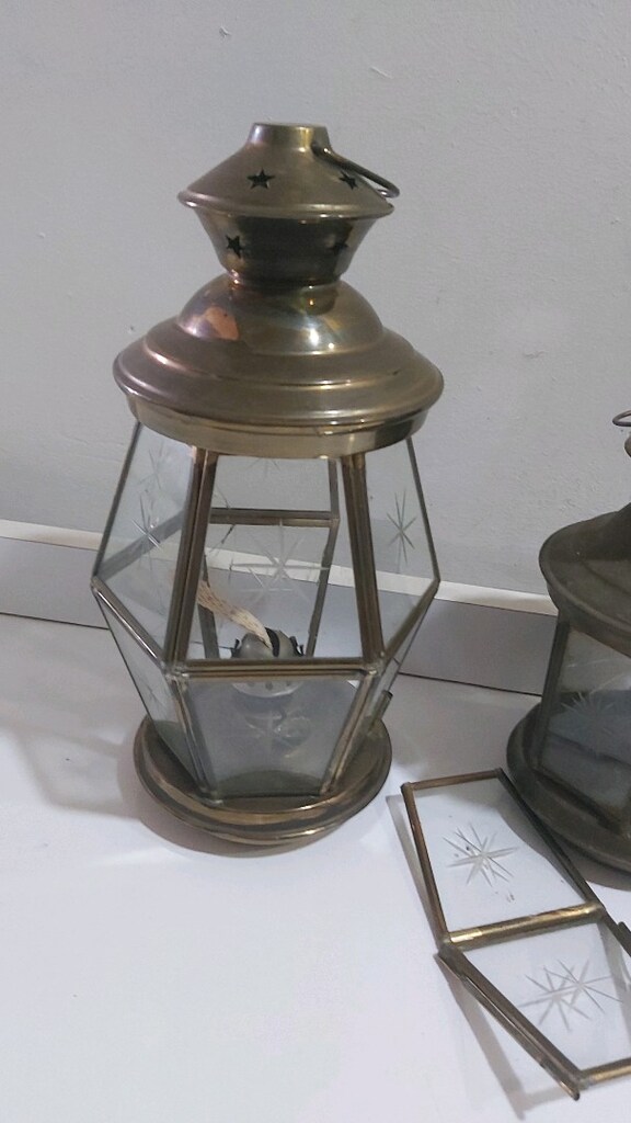 Antika 2 adet gaz lambası princ - 6