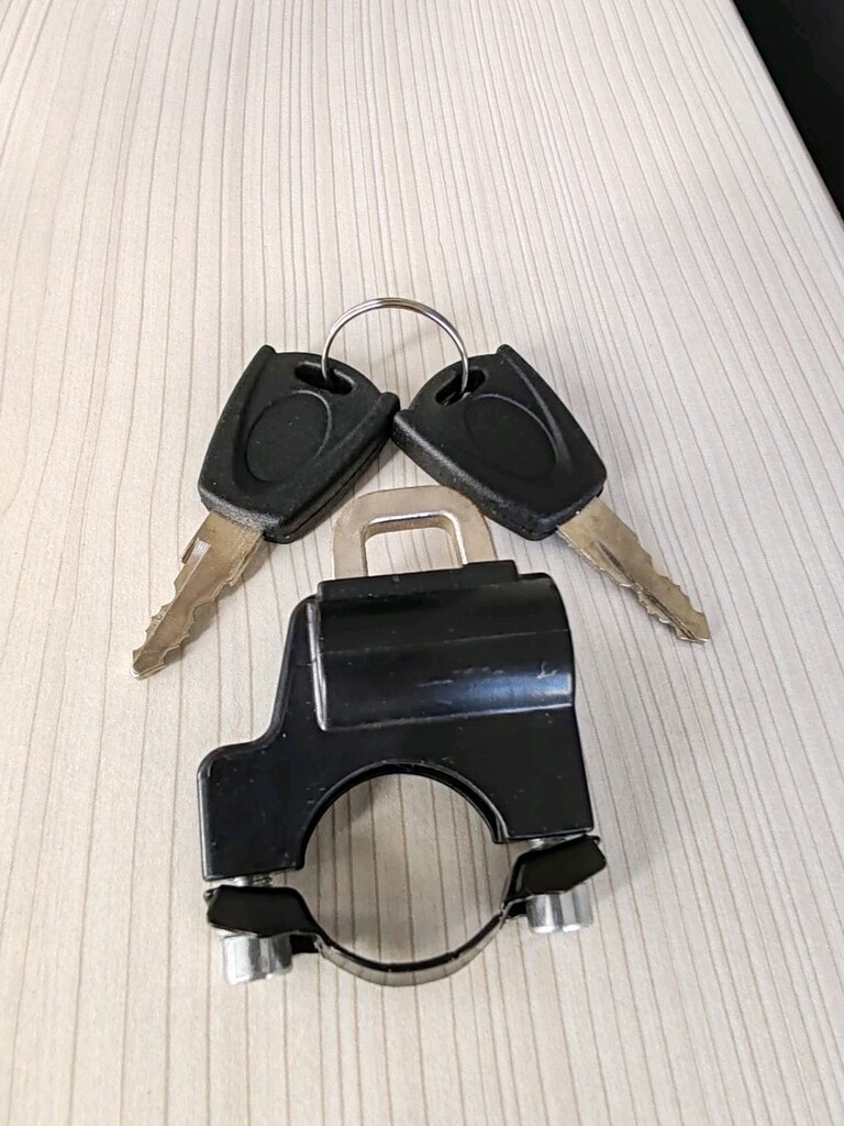 Motorsiklet gidon kilidi kask kilidi - 2
