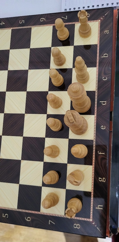 Orijinal Ahşap Satranç Takımı - Büyük Boy Masif MDF - 5