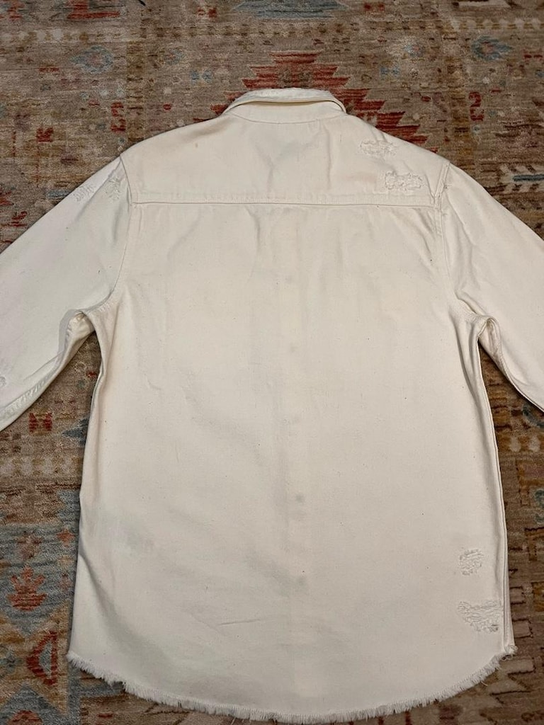 Zara orijinal, M beden, relaxed fit denim gömlek. - 4