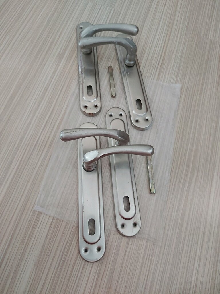 1 Takım Gümüş Kapı Kolu Takımı - 9