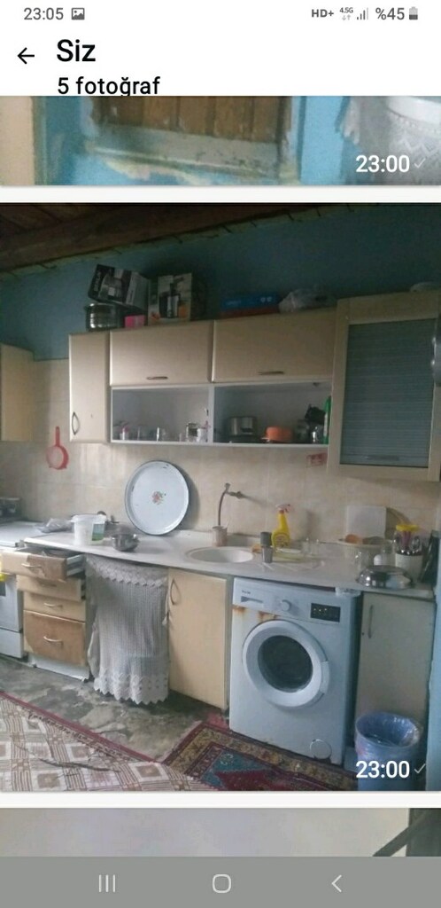 mutfak dolabı içinde satılık enkaz çatısı 5'e 10 gardolabı ve mutfak d - 8