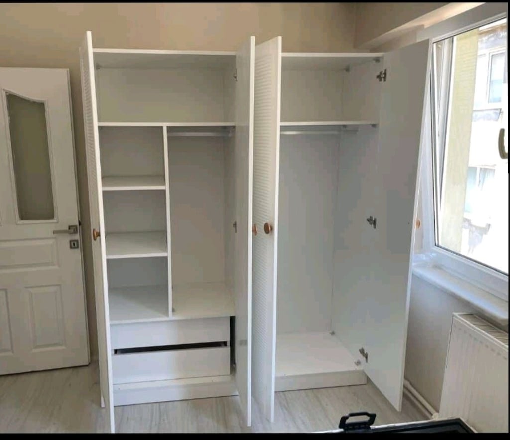 imalattan sıfır 4 kapılı gardolap lake boyalı - 4