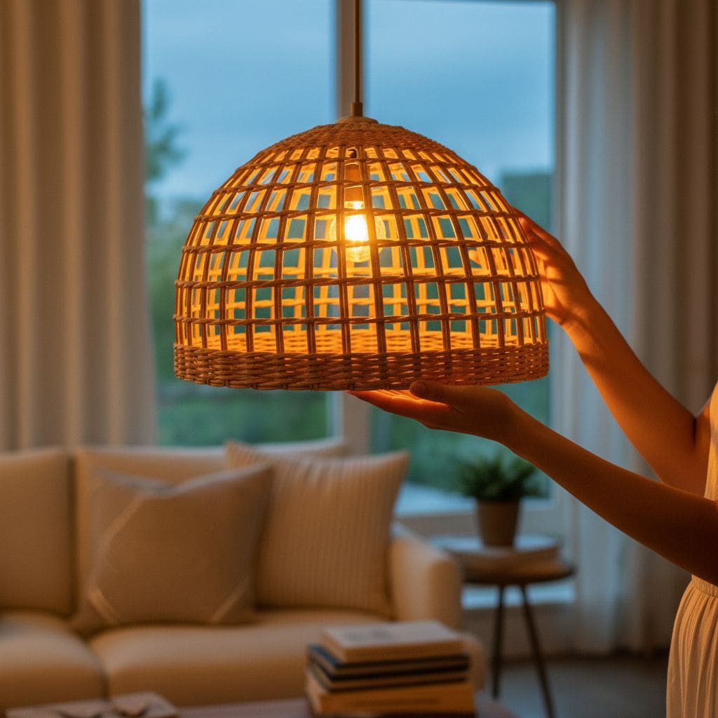 SOHO Rattan Avize 30-35-40-45 cm – Sıfır - 5