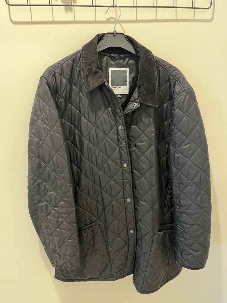 Orijinal Barbour Pantone Serisi Özel Koleksiyon Siyah Kapitone XL - 9