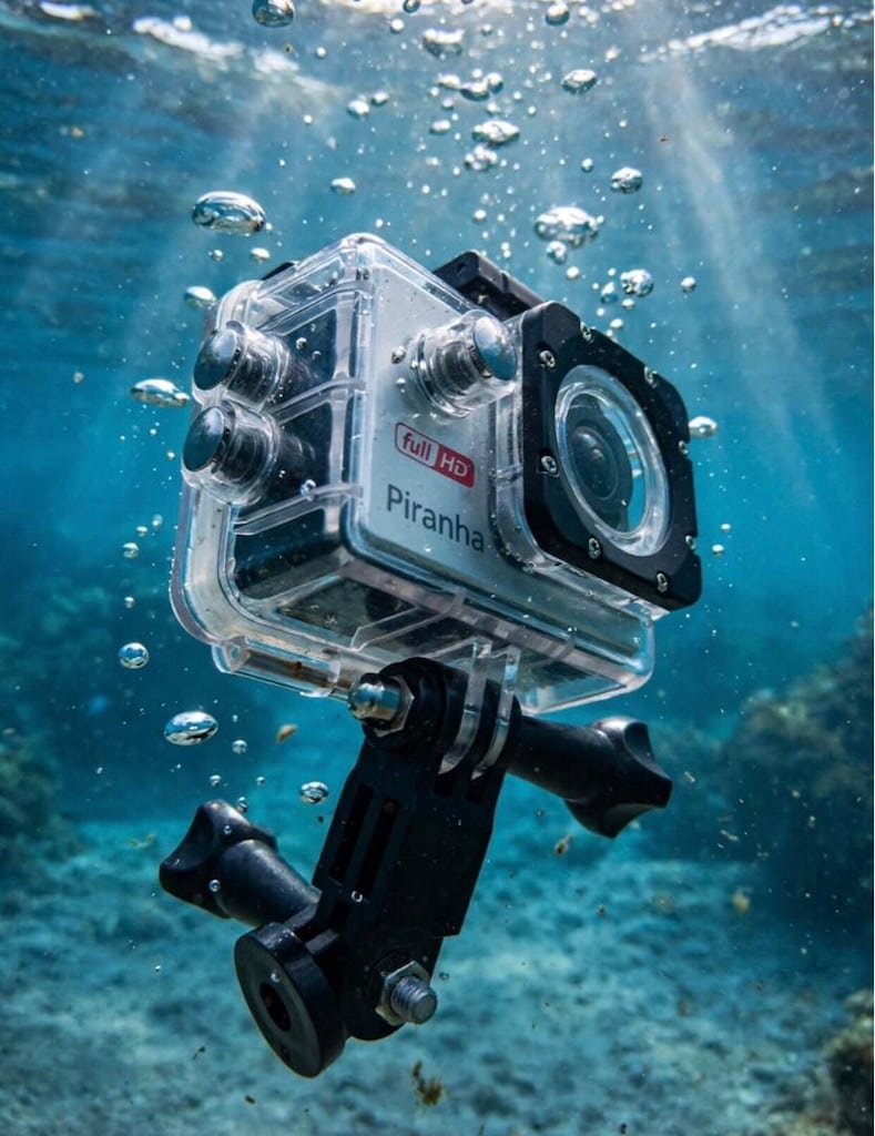 Piranha Full HD Aksiyon Kamerası - Kask / Bisiklet / Su Altı Çekim - 2