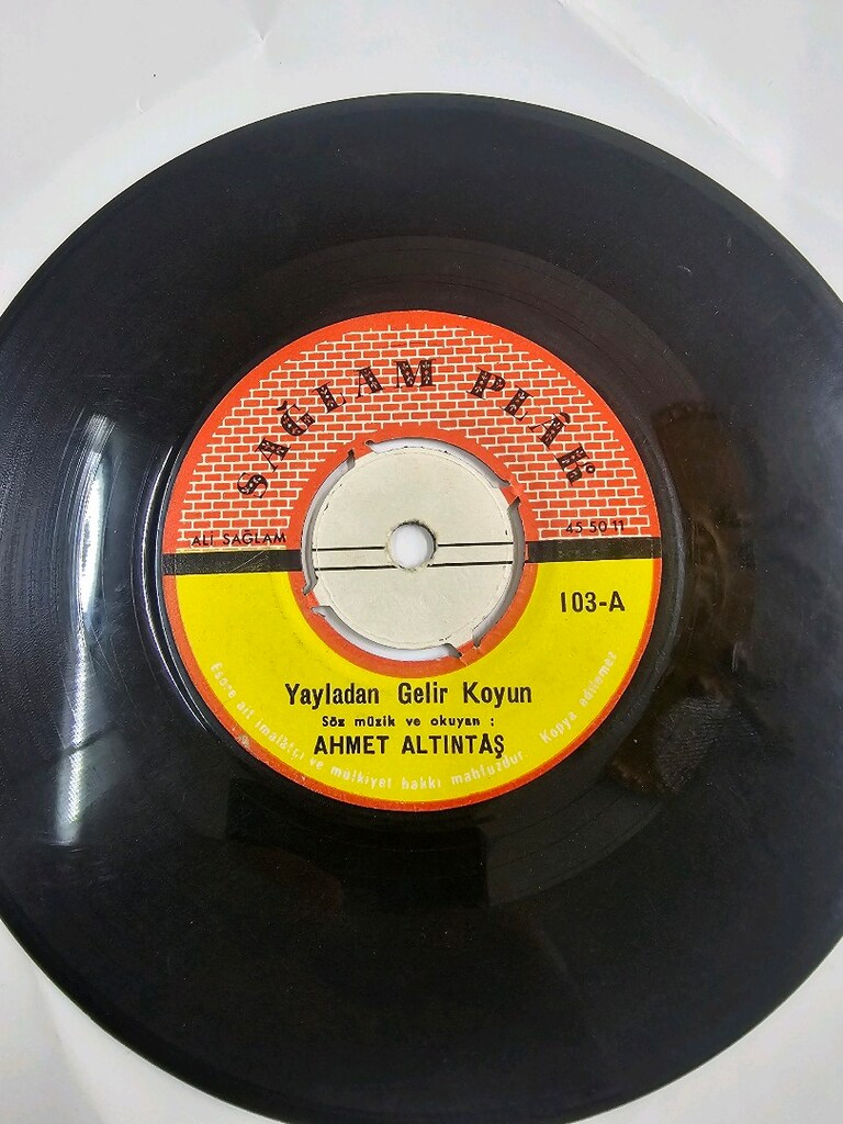 Ahmet altıntaş 45lik plak 900tl - 2