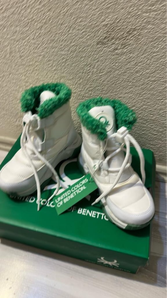 kış gelmeden uygun fiyatla sıfır united colors of benetton çocuk botu - 2
