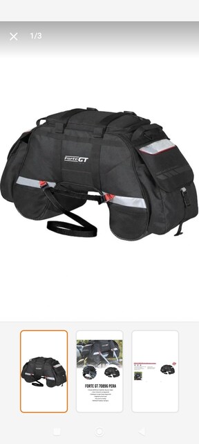 Forte Gt 70896 Pera Motosiklet Arka Çanta Heybe 60 Litre