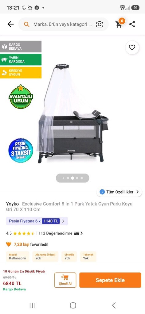 yoyko exclusive comfort 8 ın 1 park yatak oyun parkı 70×110 - 7
