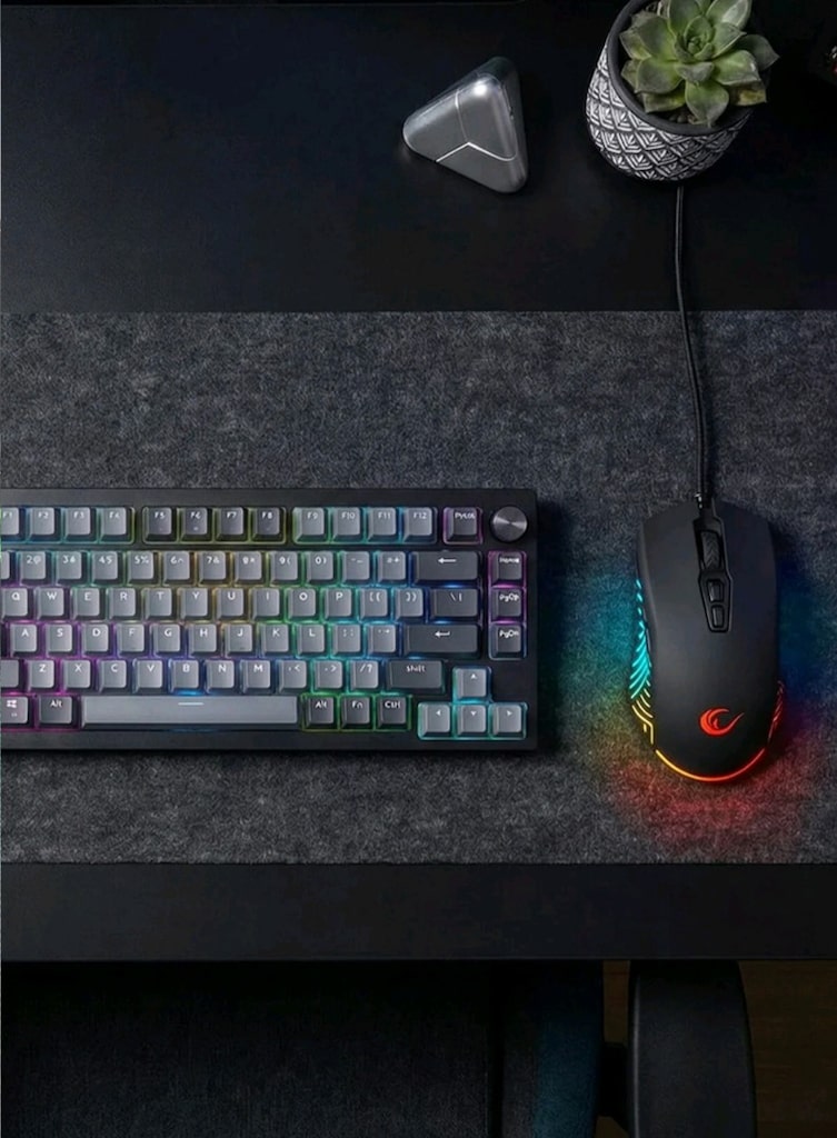 Rampage SMX-G68 SPEAR V2 FULL RGB 12800 DPI Siyah 7D Makrolu Mouse - 5