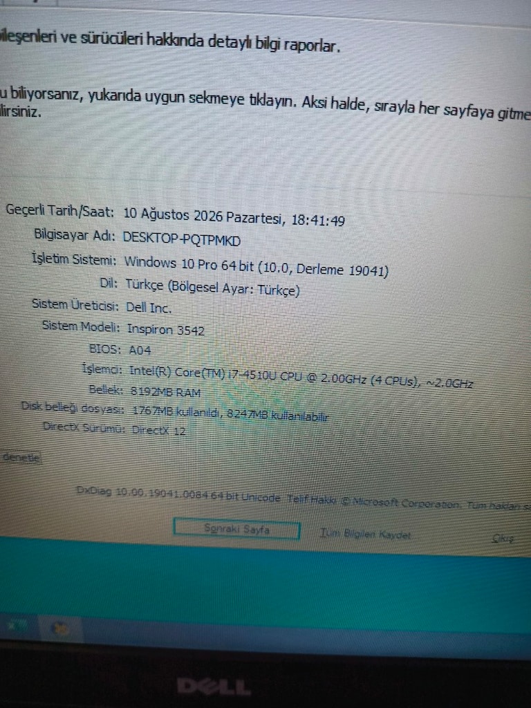 Dell i7 4.nesil 2gb vga - 6