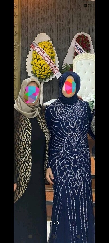 Tesettür kadın abiye elbise - 3