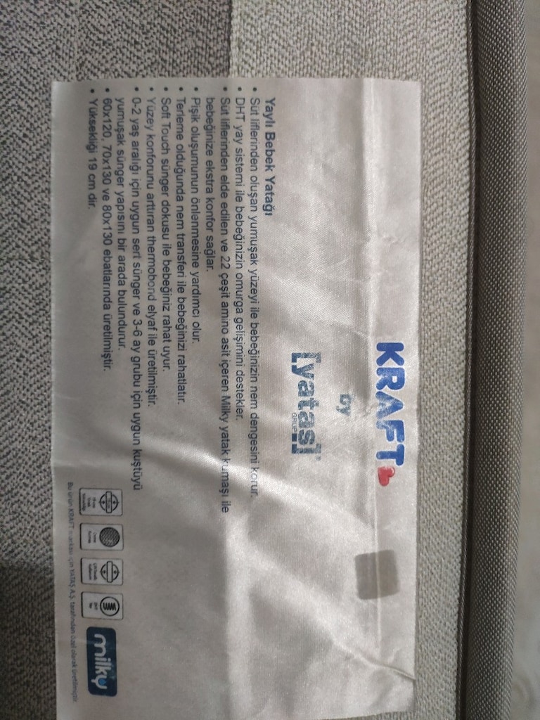 Kraft Yataş Bebek Yatağı (Pazarlıksız ve Elden Teslim)