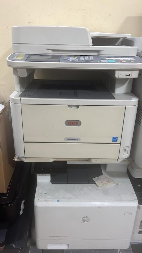 oki mb451 yazıcı tarayıcı fotokopi fax bakımlı tak kullan