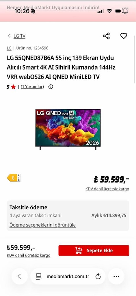 LG 55inç 2024 TV garantisi 24 Aralık 2026 ya kadar - 11