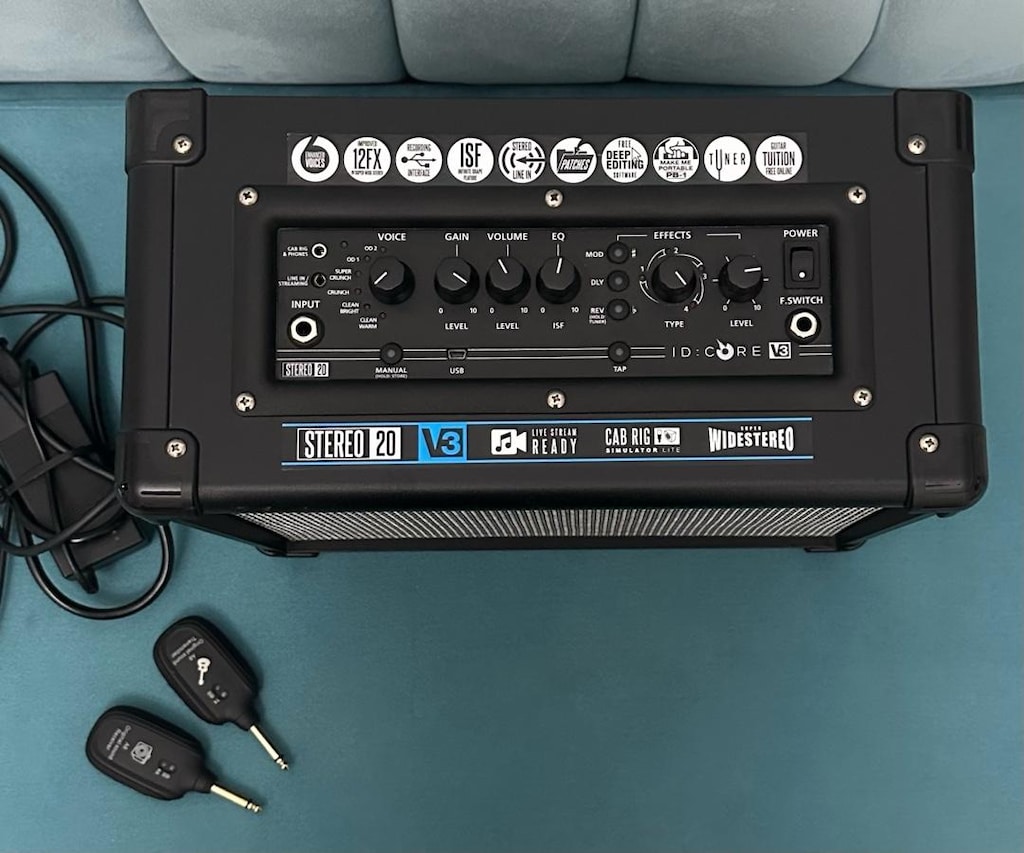 BLACKSTAR ID:CORE STEREO 20 V3 Amfi ve A8 jak kablosuz alıcı verici - 2