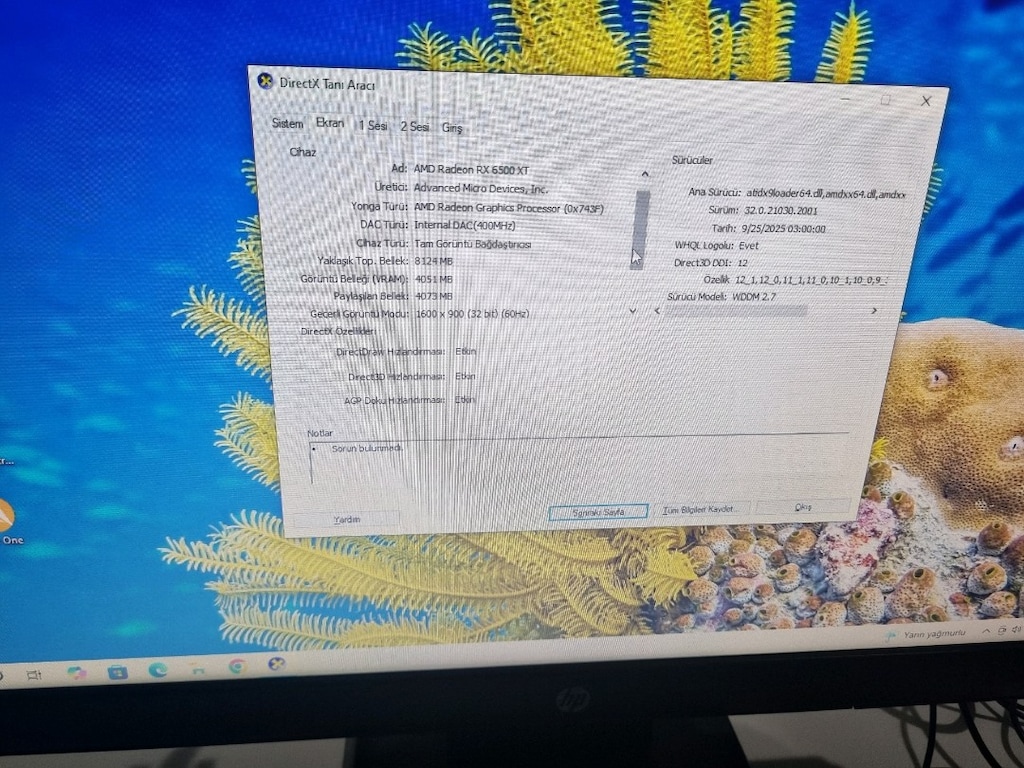 Temiz Komple bilgisayar - RX 6500 XT 4GB / i5 / 8GB RAM / HP Monitörl - 3