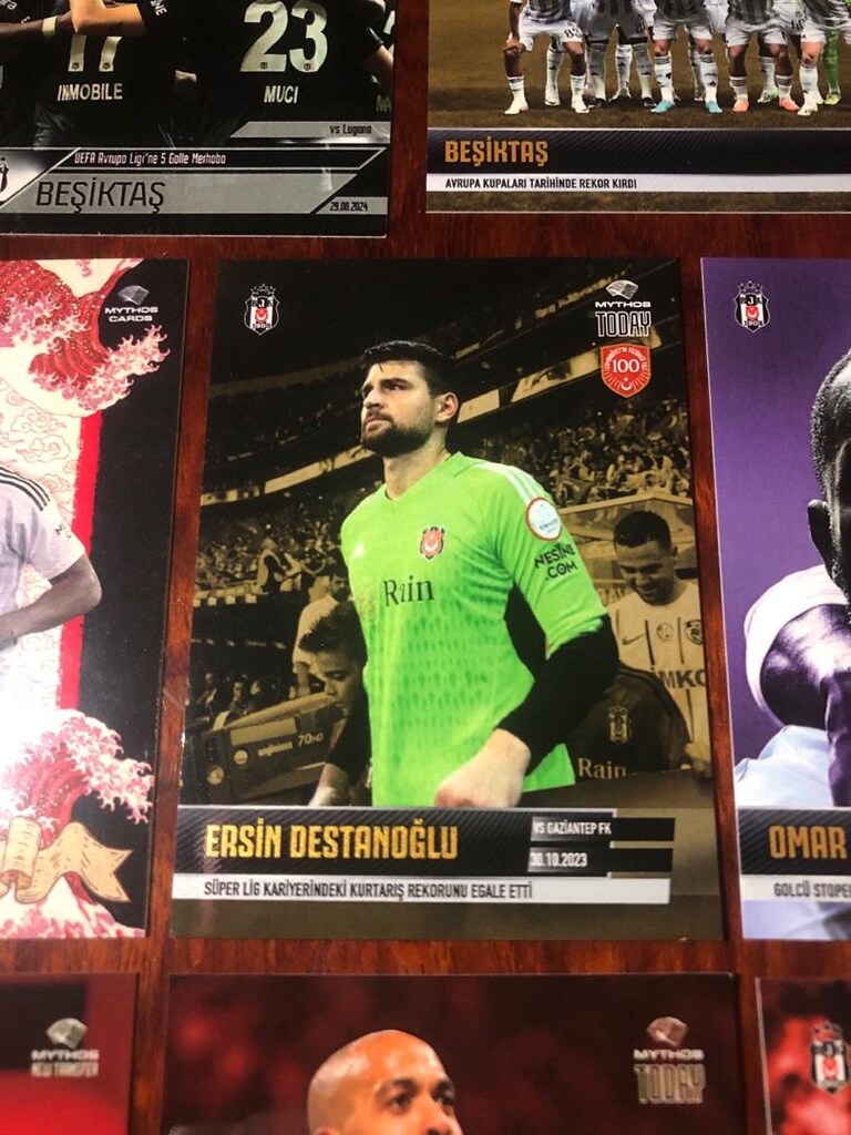 Mythos beşiktaş numaralı kart lot - 5