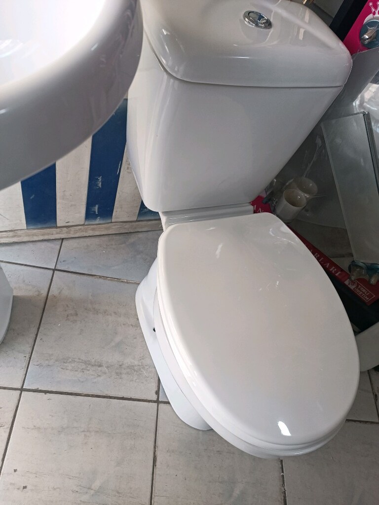 Klozet ve Ayaklı lavabo ikinci el klozet tam takım eksiksiz sıfır malz - 6