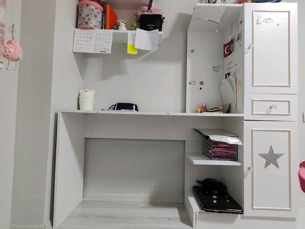 Özel Yapım Pembe Prenses Arabalı Çocuk Oda Takımı + Seksek halı hediye - 7