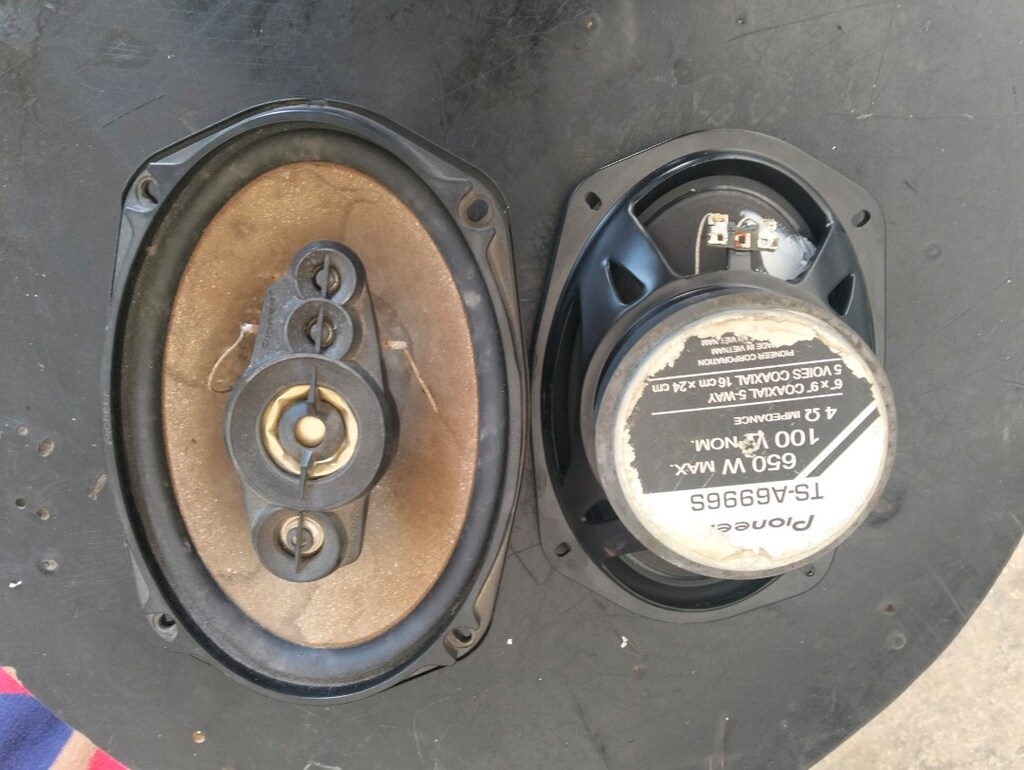 Pioneer 650wat 100rms oval kayık 85lik hoparlör takımı kabinleri dahil - 6