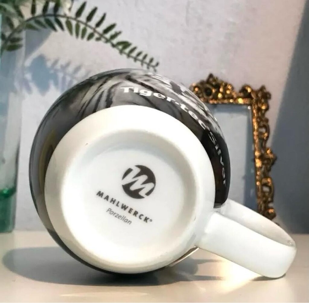 ALMAN “Mahlwerck” damgalı Tiger Porselen Mug & Kupa - 4