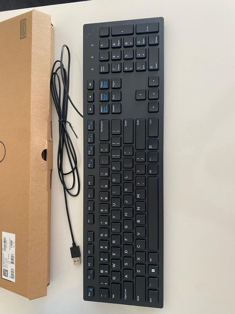Dell KB216 Multimedia Türkçe (QWERTY) Kablolu Klavye Siyah sıfır kutu - 5