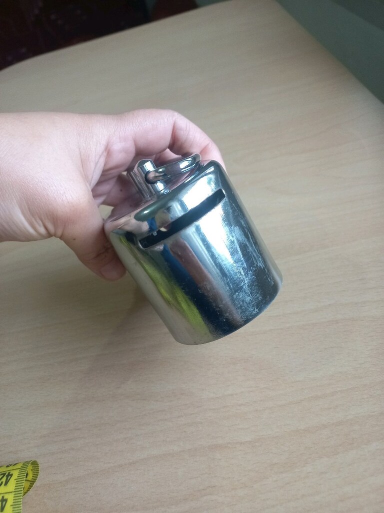 Nostaljik Metal Kilitli Kumbara / Antika Görünümlü Para Kasası - 7