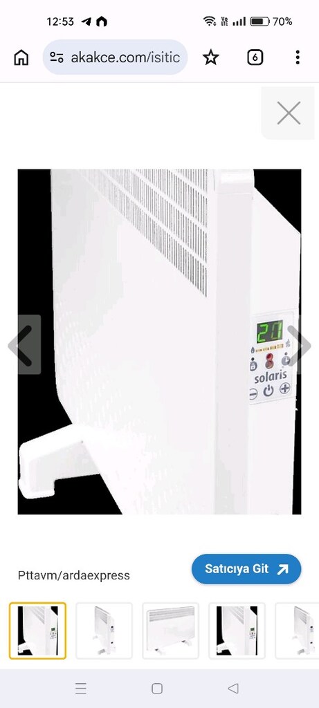 Solaris4570 model 2500 watt digital isitici garantili - 2
