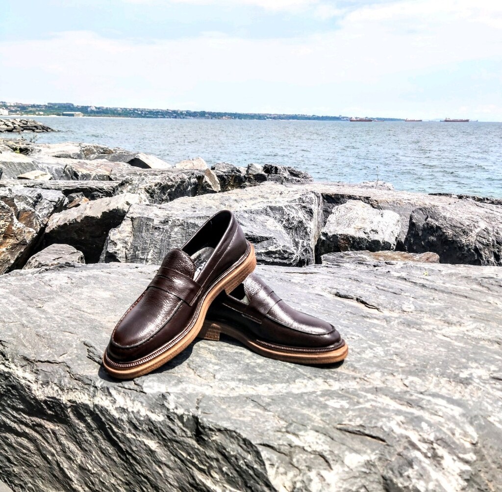 HAKİKİ DERİ GÜNLÜK LOAFER KAHVE (40-44) ERKEK AYAKKABI YENİ - 8