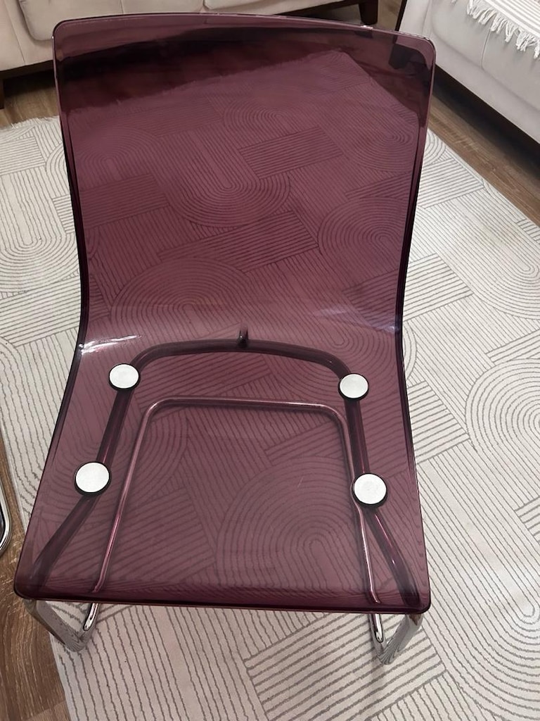 ikea şeffaf sandalye 4 tane - 2