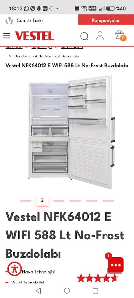 Vestel 588 litre Nofrost Buzdolabı - 3