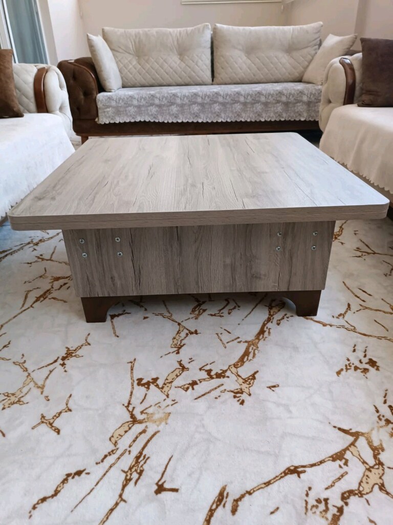 akıllı masa orta sehpa açılır kapanir raylı sehpa masa - 3