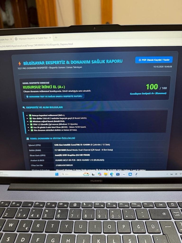 TERTEMİZ HUAWEİ MATEBOOK D 16 KUTUSU YANINDA - 10