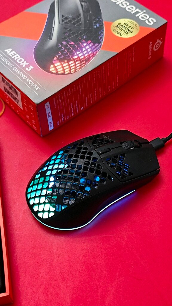 SteelSeries Aerox 3 Ultra Lightweight RGB Oyuncu Mouse - 9