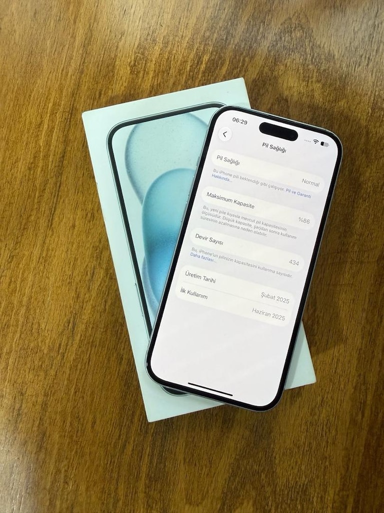 İPHONE 15 MAVİ 128 GB 10 AY APPLE TÜRKİYE GARANTİLİ PİL 86 TERTEMİZ - 13