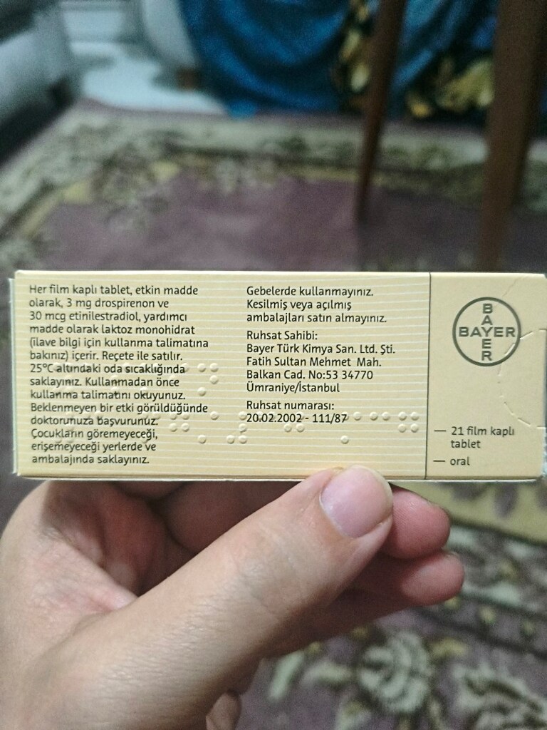 Yasmin Bayer Ürünü 21 Tablet - 5