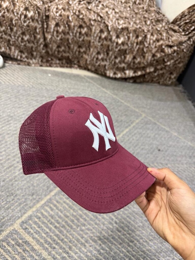 NEW ERA BORDO ŞAPKA BEYAZ NAKIŞ - 2