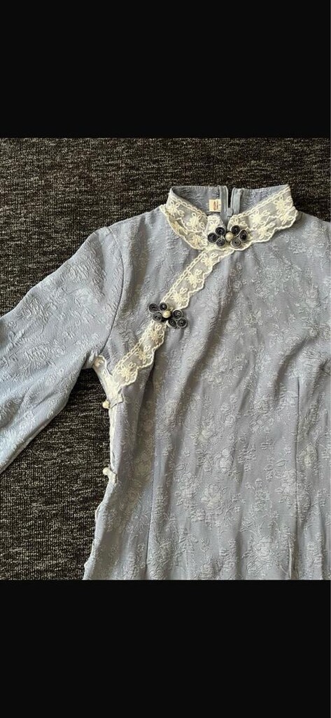 Çin Japon geleneksel cheongsam elbise - 2