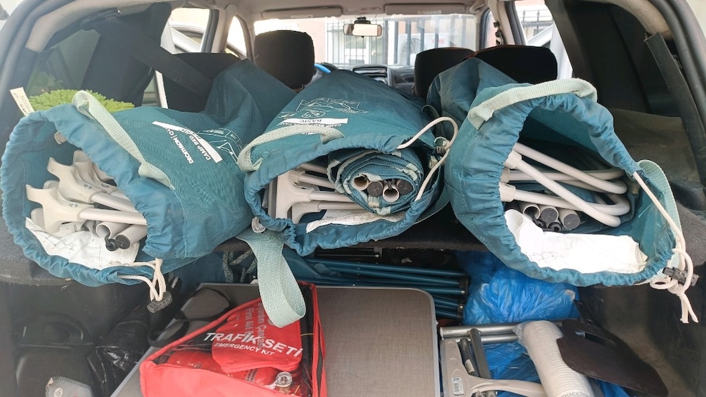 Decathlon Campet 60cm 3 adet kampet yatak sıfırdan farksız - 3