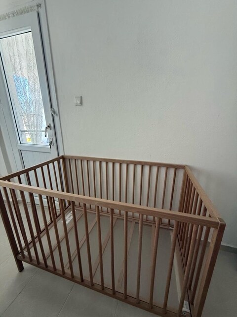 İkea Bebek Karyolası Kayın Görünümlü