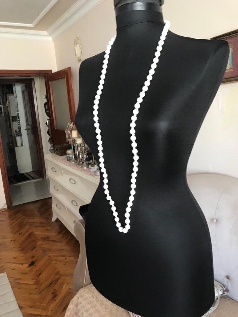 bayan kolye 2 model mavili 650 beyaz 500 tlbuğün gel al - 7