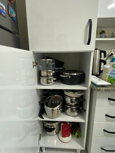 mutfak için kiler dolabı 2 kapak 8 raflı