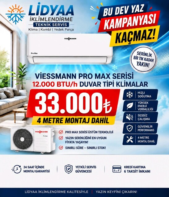 Viessmann Pro Max Serisi 12.000 BTU Klima