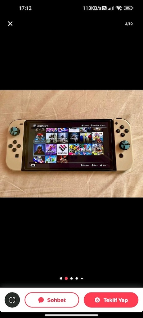 ÇiPLi 1064GB (1TB) Nintendo Switch OLED(keyfi satılık) - 2