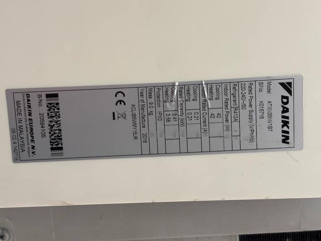 Daikin Siesta 12.000 BTU A+ İnverter Klima (Sorunsuz / Dış Ünite Dahil - 4