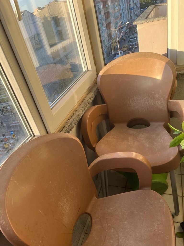 Balkon bahce sandalye si 3 adet - 3